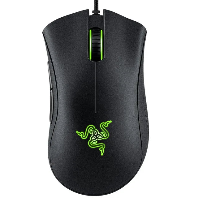Mouse da gaming cablato originale Razer DeathAdder Essential, sensore ottico 6400DPI, 5 pulsanti indipendenti per laptop e PC gaming