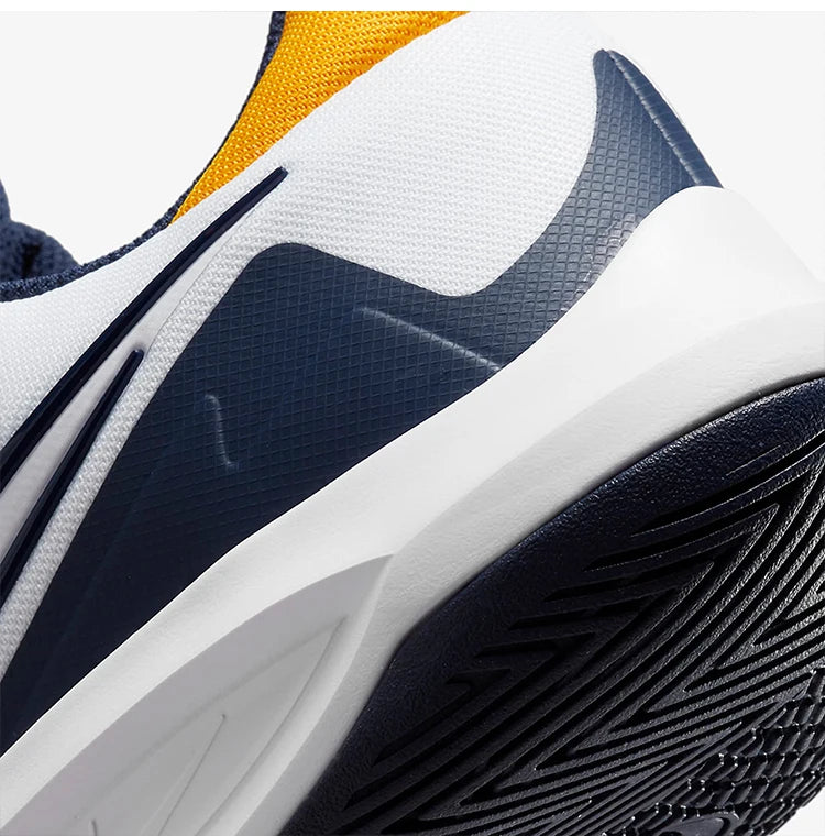 Sapatilhas de basquetebol Nike Precision 5 genuínas para homem, cano baixo DD9535-101