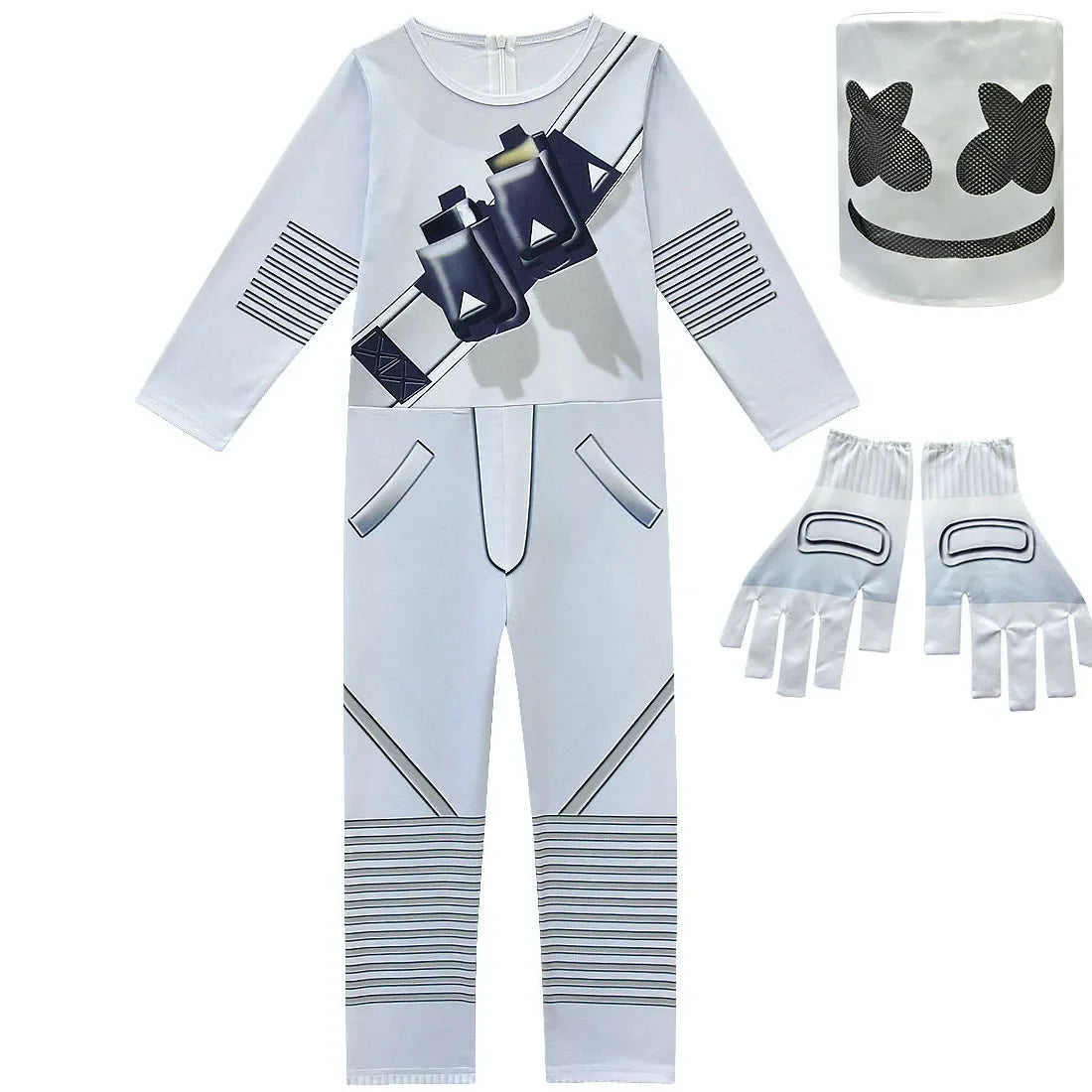 ❤★❤DJ guerrilla warfare Costumes Jumpsuits Kids Clown Cosplay Clothes Halloween Christmas Costume Party Game Cos Fortnites Co★♥★