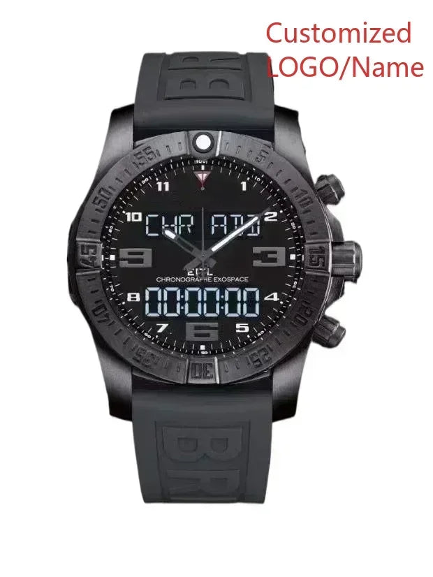 A11 Store Customized Watch Mens Sport Aerospace Evo es Black Blue Rubber Luxury Digital Watch Fashion Watches
