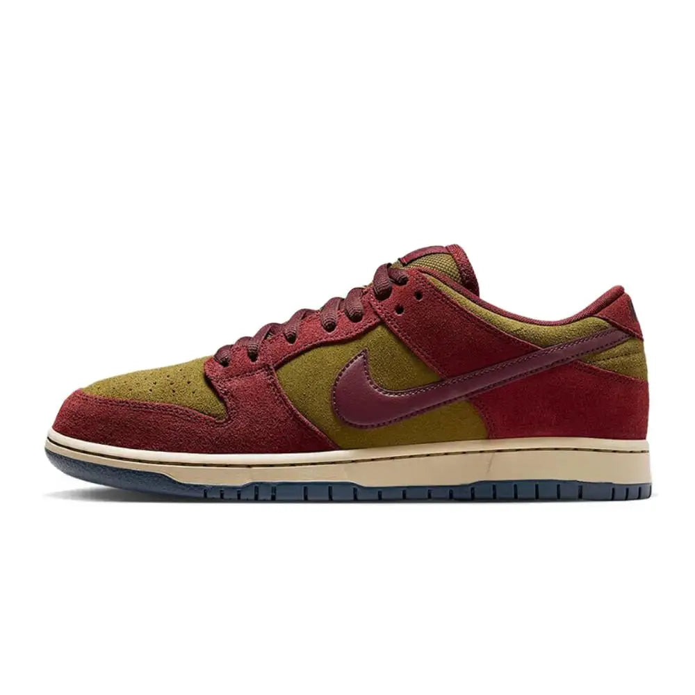 Nike Dunk Low - Versatile Thin Sole Slip-Resistant & Durable Low-Top Skate Shoes Unisex Style White/Black/Orange IB2260-500