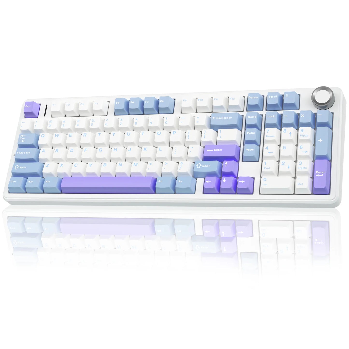 AULA F99Pro Low Noise Keyboard Gasket Structure Hot-swap RGB Mechanical Keyboard with Media Knob