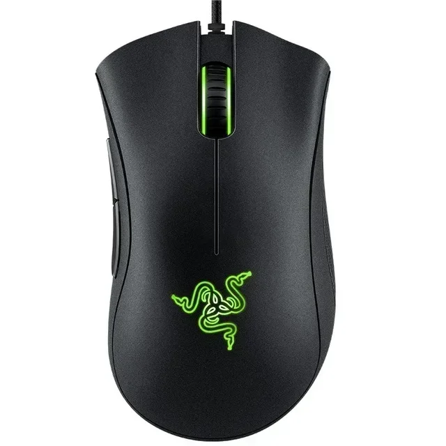 Razer DeathAdder Essential Wired Gaming Mouse, 6400 DPI Optical Gaming Mouse with 5 Programmable Buttons, Ergonomic USB Gaming Mouse for PC & Laptop