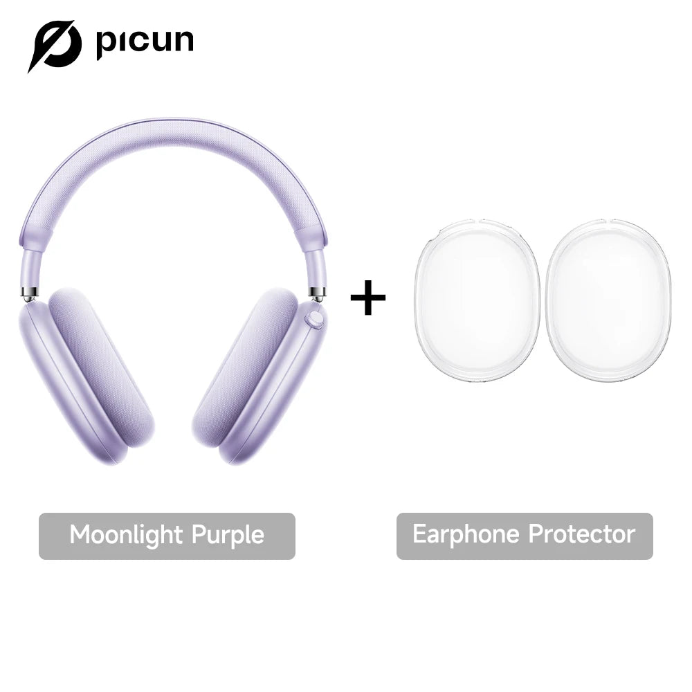Picun F8 Pro ANC Wireless Headphones with 3D Spatial Audio, Bluetooth 5.4 Head Tracking, -52dB Noise Cancelling, HiFi Gaming Headset