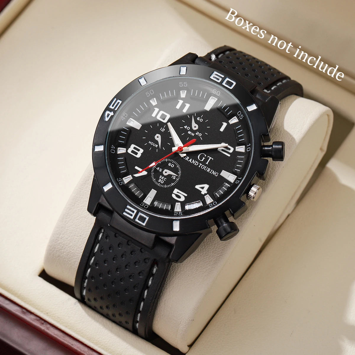 Men Sports Watches Casual Silicone Band Men's Quartz Watch Clock Reloj Hombre(Without Box)