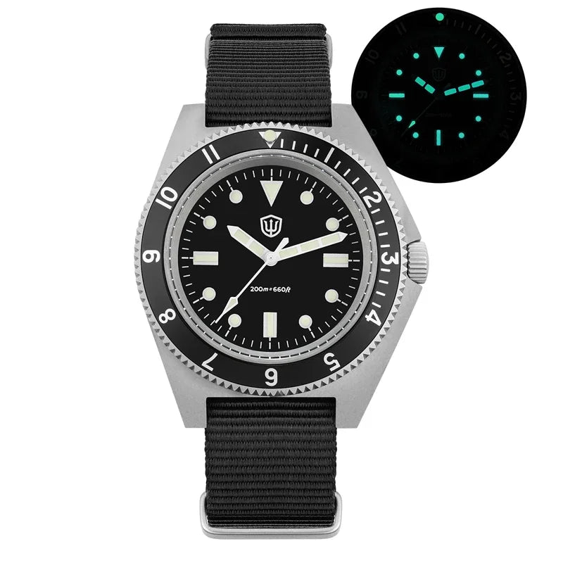 Watchdives WD1972 Men Watch VH31 Sweep Seconds Quartz Movement Sapphire Stainless Steel Watches Waterproof Luminous Wristwatch