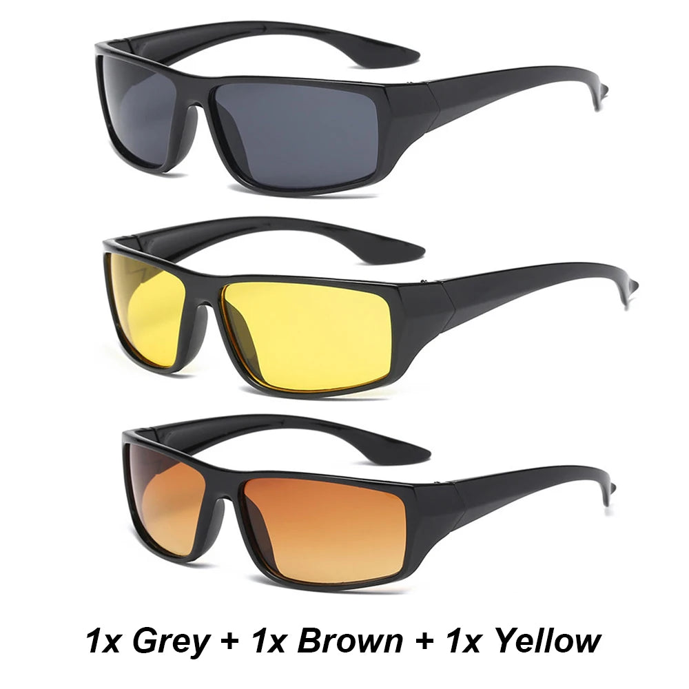 KLASSNUM Classic Night Vision Glasses Men Anti-Glare Yellow Lens Sunglasses Women Night Driving Glasses UV400 2026 New In