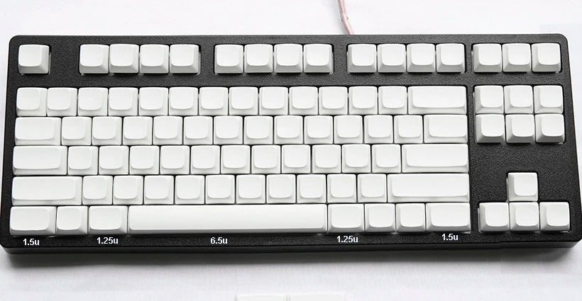 NPKC Blank XDA Keycaps Planck Preonic 61 75 87 108 Keyset Thick PBT Material for Cherry MX Mechanical Keyboard