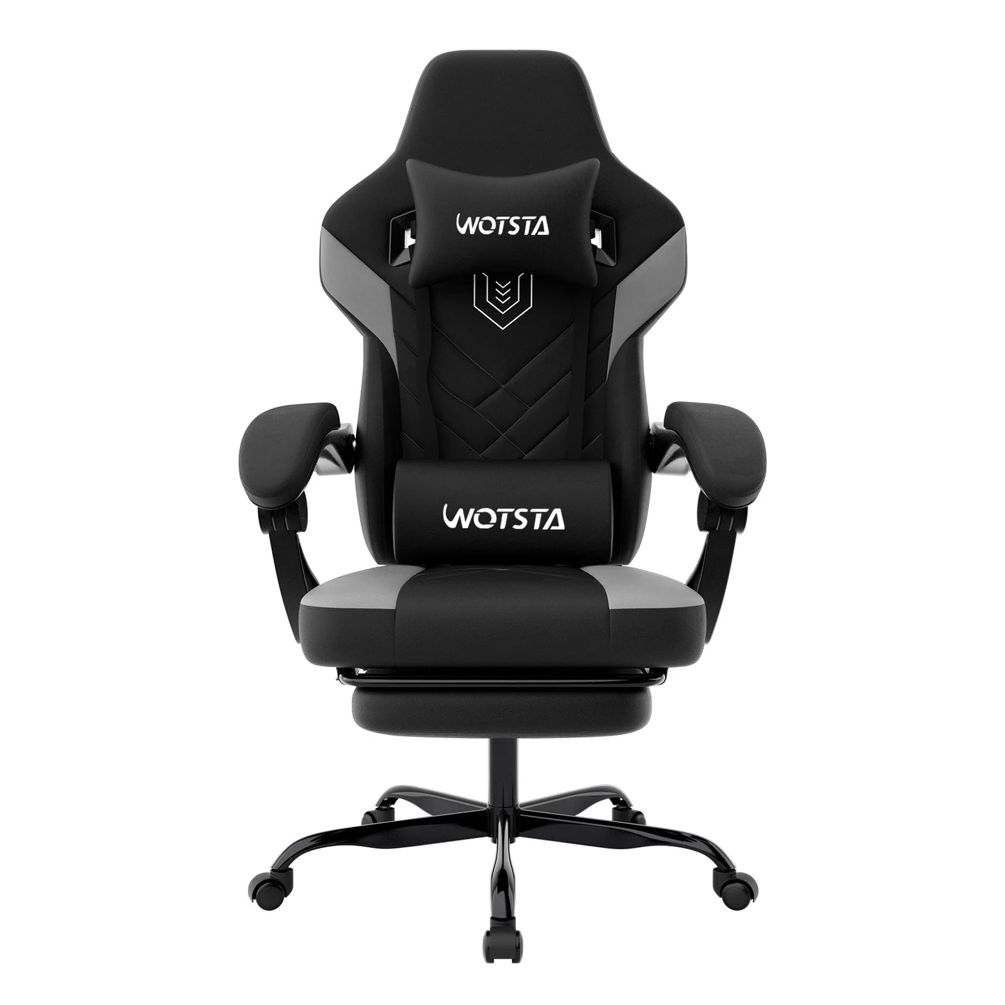 WOTSTA Gaming Chair Ergonomic Office Chair with Headrest, Racing Computer Chair, Height Adjustable Swivel Chair for Gaming, Work & Home Office
