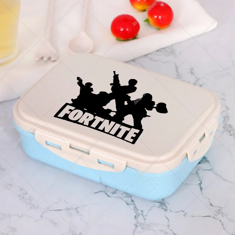 Fortnites Bento-Lunchbox im Anime-Stil, Fortress Night Lebensmittelbehälter für Kinder, Schule, Picknick, Büro, Abendessen, Geschenk 2025