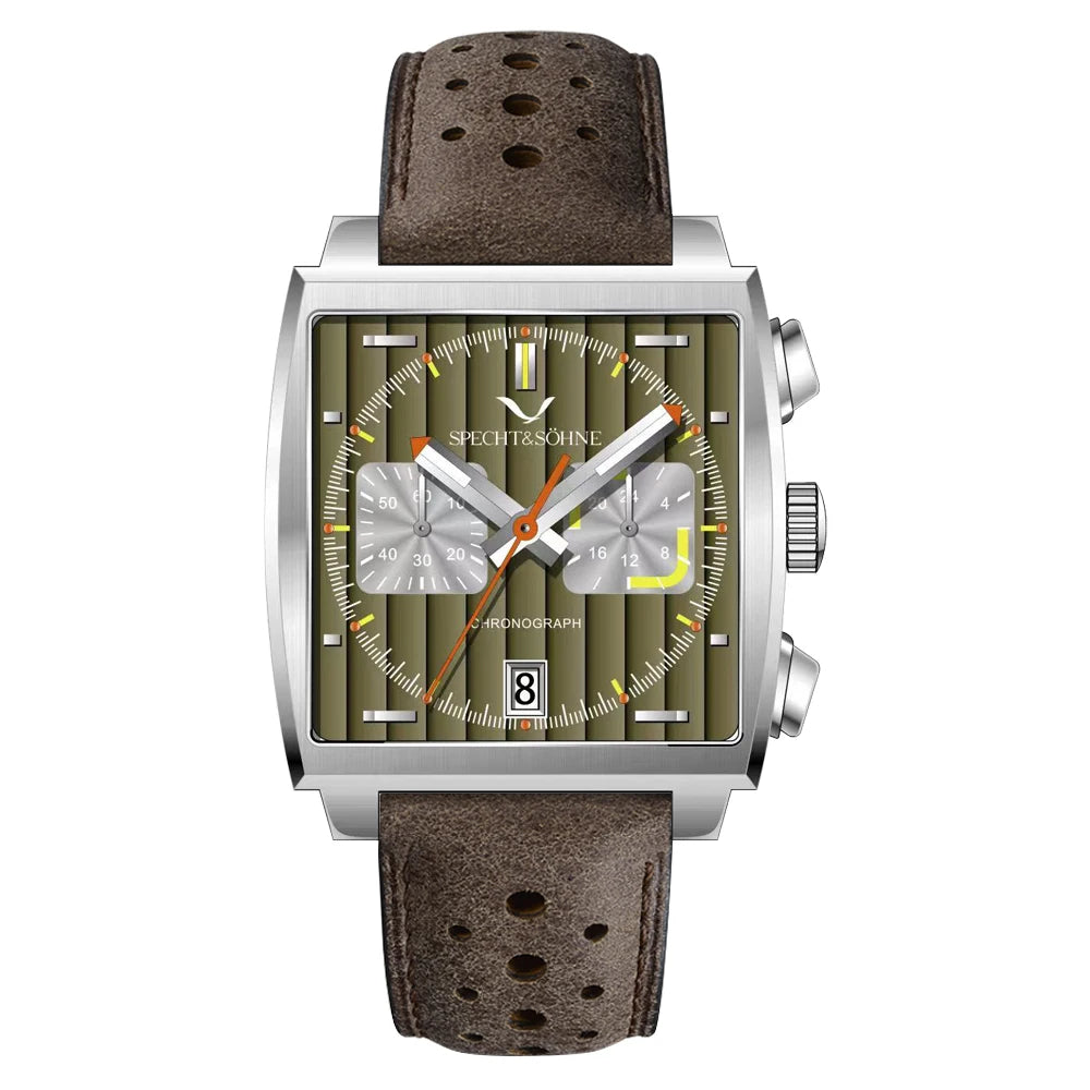 Specht&Sohne Men's Watch Luxury Brand Waterproof Stainless Steel Leather Japan VK Multifunctional Quartz Watch Religio Masculino