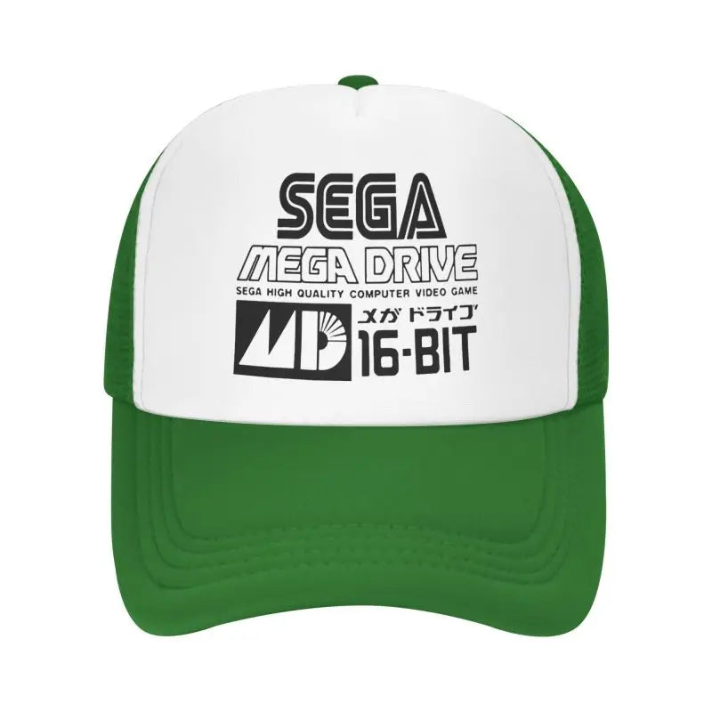 Sega Mega Drive Mesh Baseball Cap Unisex Hip-Hop Snapback Caps Summer Breathable Sun Visor Hat Trucker Adjustable Hats