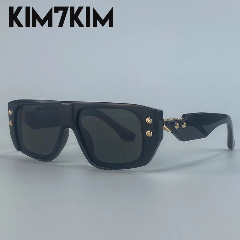 Steampunk Square Polarized Sunglasses Men Big 2026 Luxury Brand Punk UV400 Driving Sun Glasses Fashion Eyewear For Male Shades