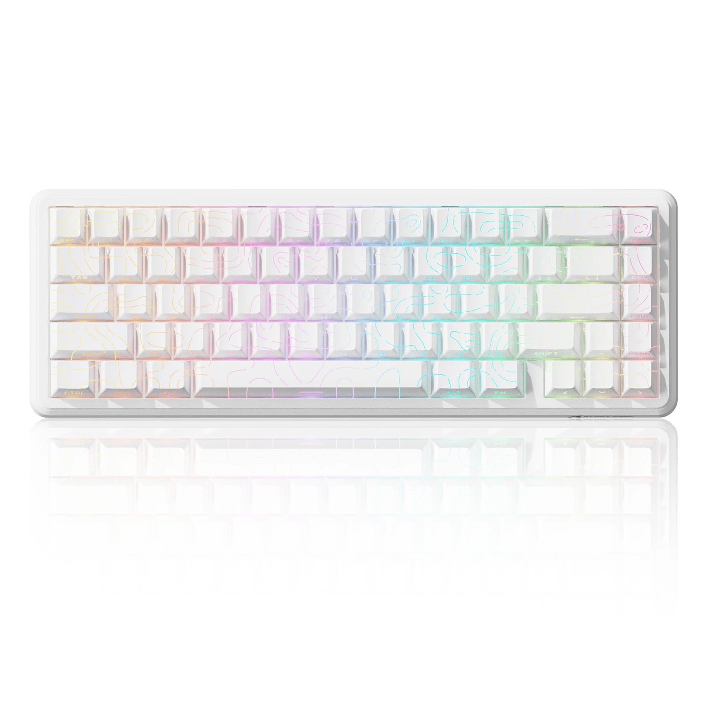 Teclado Gaming com Fios ATTACK SHARK X65 HE com Switches Magnéticos, Rapid Trigger, 65% e Taxa de Polling de 8000 Hz