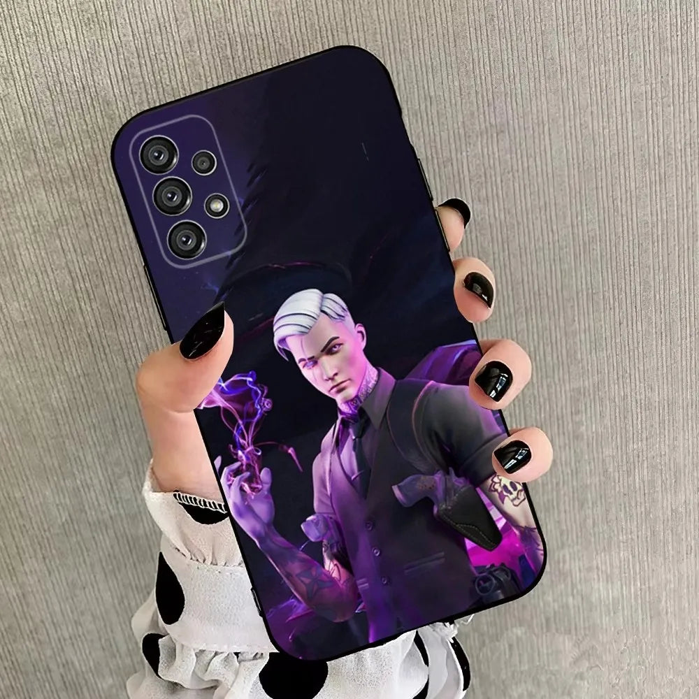 R-Royales F-Fortnites Phone Case For Samsung Galaxy A20,A21s,A22,A31,A32,A52,A53,A72,73,A80,A91 Soft Black Cover
