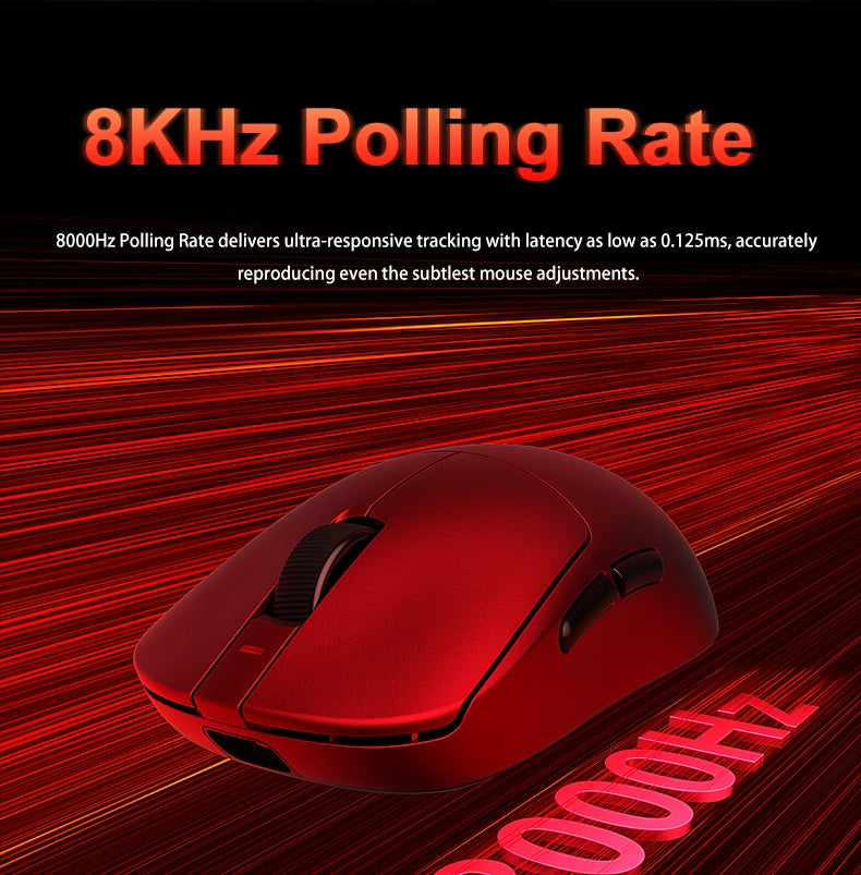 Aula V9 Ultra Kabellose E-Sports-Gaming-Maus Double 8k 3mode PAW 3950 8k 55g Leichte ergonomische Maus – individuelles PC-Zubehör