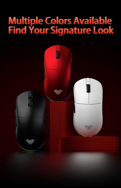 Aula V9 Ultra Kabellose E-Sports-Gaming-Maus Double 8k 3mode PAW 3950 8k 55g Leichte ergonomische Maus – individuelles PC-Zubehör