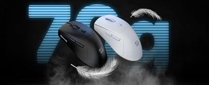 Redragon M618 LIT Wireless Gaming Mouse, 10000 DPI Ergonomic Wireless Gaming Mouse with Bluetooth, 2.4GHz, 6 Programmable Buttons