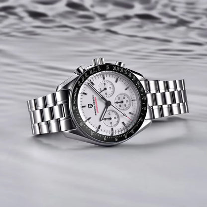 PAGANI DESIGN New men’s watches, luxury quartz watch, speed chronograph, AR sapphire glasses, 100M water-resistant, business watch 2026, EU local shipping