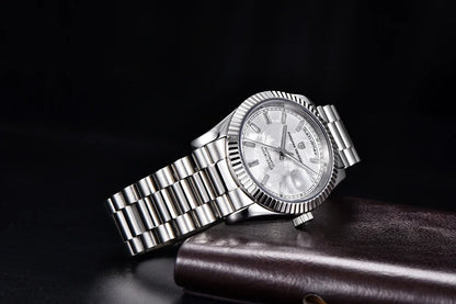 New Watch man PAGANI DESIGN D36 gold Rose Luxury automatic mechanical waterproof glass Sapphire AR stainless steel Date gift Man