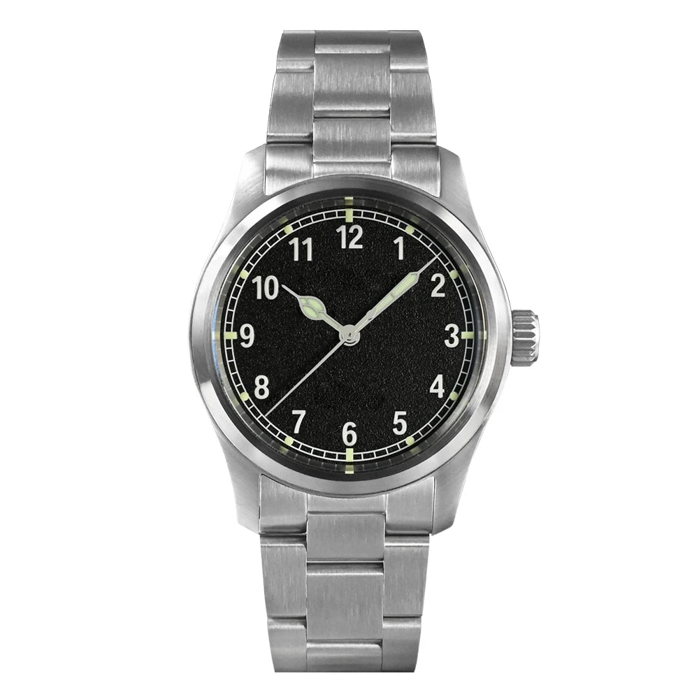 San Martin Simple Men Watch 37mm Pilot Miyota 8215 Classic Military Explore Automatic Mechanical Watches Waterproof 100m