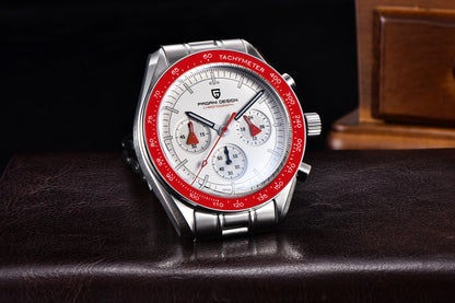 PAGANI DESIGN New men’s watches, luxury quartz watch, speed chronograph, AR sapphire glasses, 100M water-resistant, business watch 2026, EU local shipping