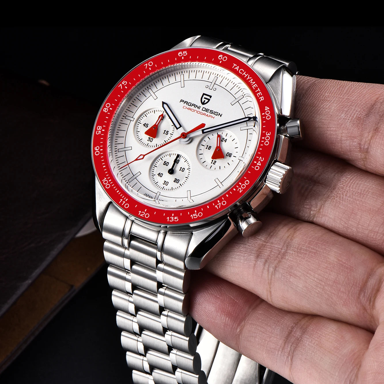 PAGANI DESIGN New men’s watches, luxury quartz watch, speed chronograph, AR sapphire glasses, 100M water-resistant, business watch 2026, EU local shipping