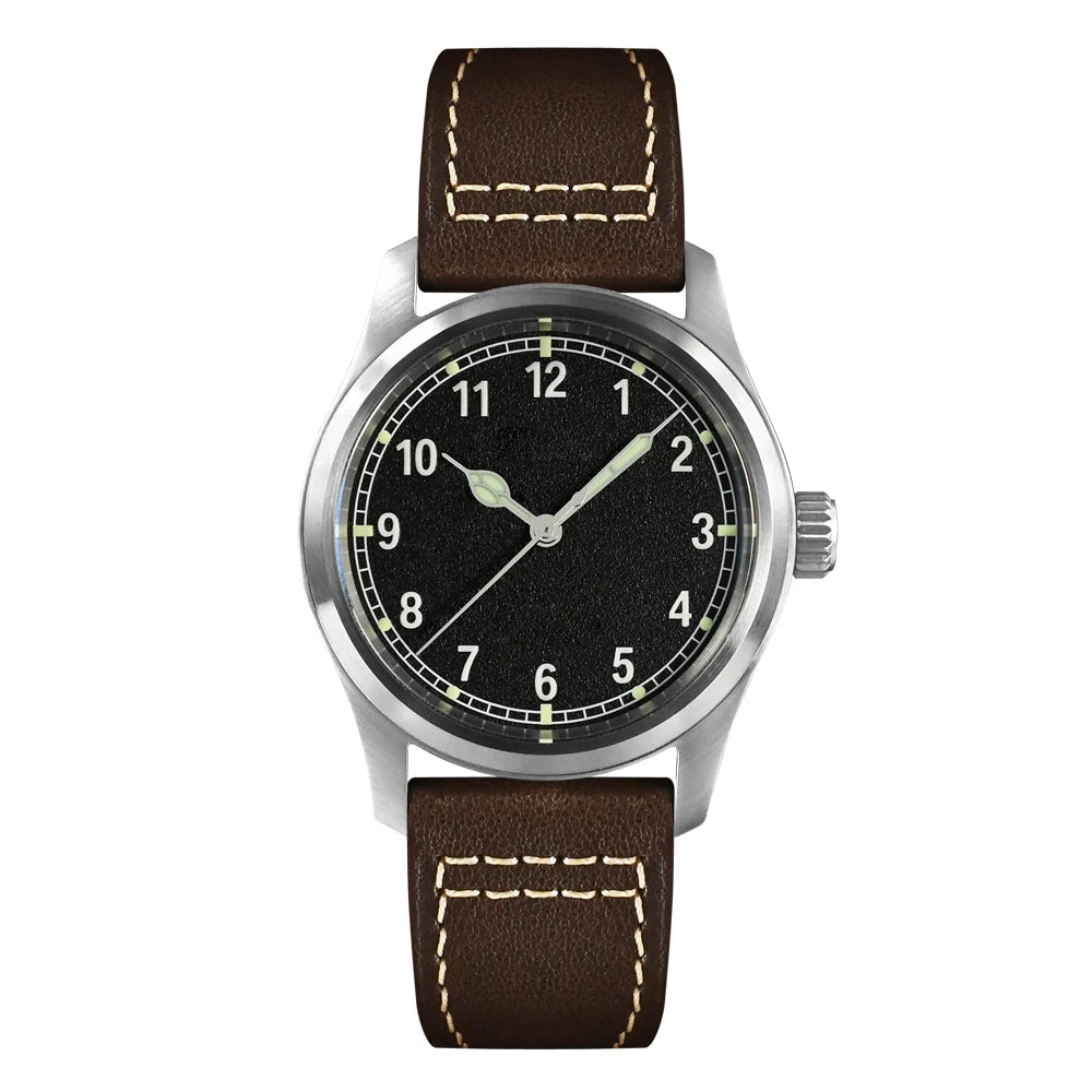 San Martin Simple Men Watch 37mm Pilot Miyota 8215 Classic Military Explore Automatic Mechanical Watches Waterproof 100m