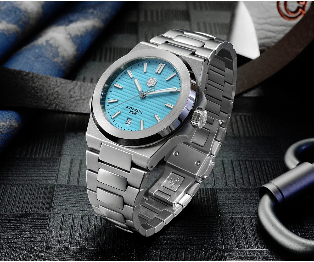 San Martin 42mm Top Band Men Diving Watch Fashion Classic Luxury Automatic Mechanical Watches Sapphire Waterproof 200m Relogio
