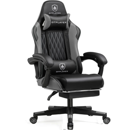 GTPLAYER Gaming chair Gamer chair Ergonomic Office Chair Footrest Adjustable Loin & Pillows Gaming Chair