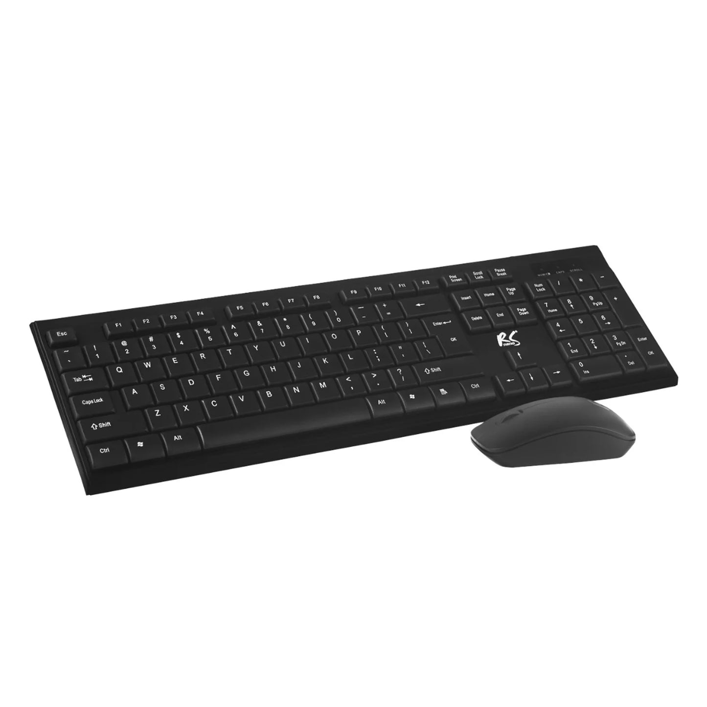 Kit de teclado e rato sem fios QWERTY NanoRS RS580