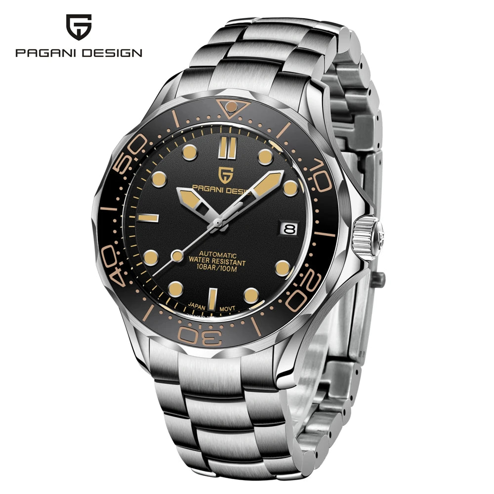 PAGANI DESIGN 2026 New automatic watch for men 007, luxury automatic watch for men, mechanical watch for men, AR sapphire, luminous, EU local delivery