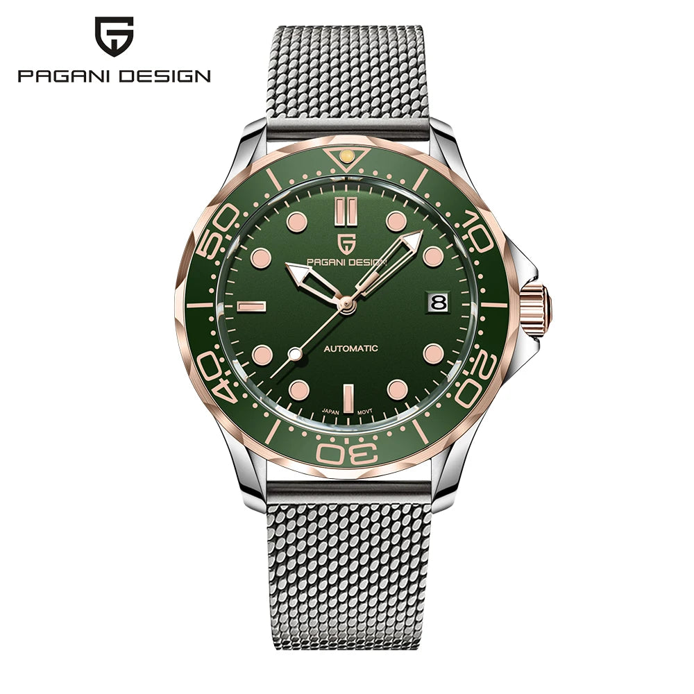 PAGANI DESIGN 2026 New automatic watch for men 007, luxury automatic watch for men, mechanical watch for men, AR sapphire, luminous, EU local delivery