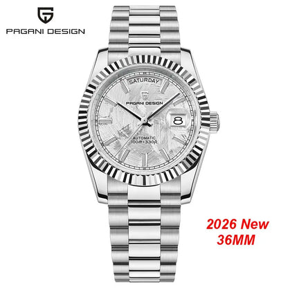 Men's watches PAGANI DESIGN New D36 Date, luxury top-end automatic mechanical Watch, Men's Watch with AR Sapphire glasses, 10 bar waterproof