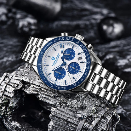 PAGANI DESIGN 2026 New Red Men's Watches Luxury Quartz Wrist Watch For Men Chronograph Automatic Date Waterproof Local Shipping