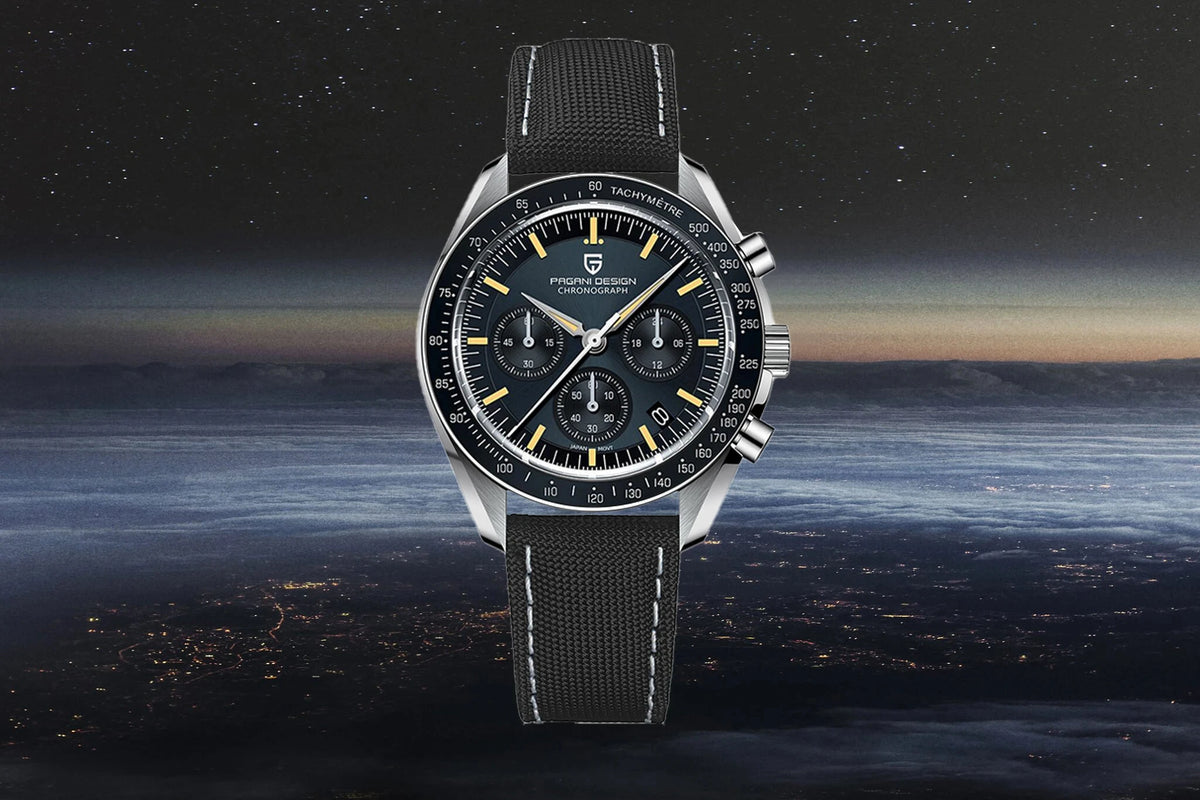 PAGANI DESIGN Moon ST6 luxury automatic men’s Watch, business watch for men, mechanical watch, luminous, sapphire glasses, nylon strap, EU local delivery 2026