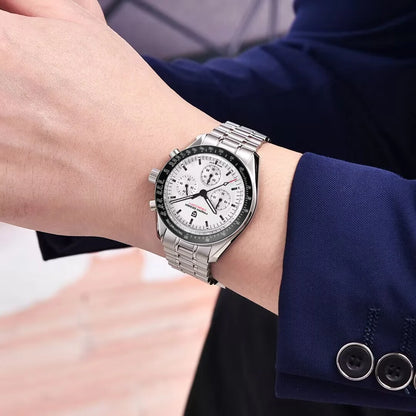 PAGANI DESIGN New men’s watches, luxury quartz watch, speed chronograph, AR sapphire glasses, 100M water-resistant, business watch 2026, EU local shipping