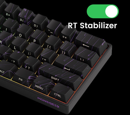 Akko MonsGeek FUN60 Magnetic Switch Mechanical Keyboard 60% Gaming Keyboard with Rapid Trigger 0.01mm, 8K Polling Rate, ARGB, Custom Mechanical Keyboard