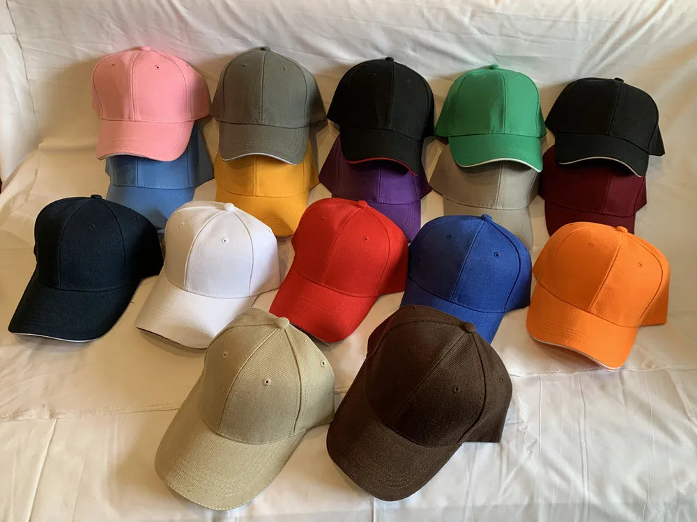 Czapka unisex, casualowa, akrylowa, gładka czapka baseballowa, czapki z regulacją dla kobiet i mężczyzn, czapka hip-hopowa, odzież uliczna, czapka typu „dad hat”, sprzedaż hurtowa