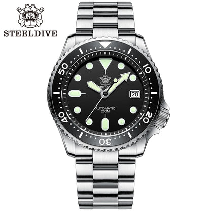 Steeldive SD1973 Men's watch Dive Watch Automatic Mechanical Men's watch NH35 Bracelet 41mm  Diver watch men watches