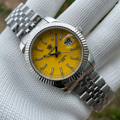 STEELDIVE Turquoise SD1933 Water Ghost Watch 200m Waterproof Sapphire Date NH35 Automatic mechanical Watch with Bracelet