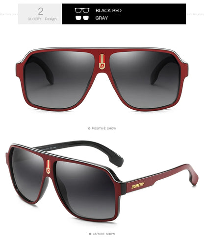 DUBERY Brand Design Polarized Sunglasses Men Driving Shades Male Retro Sun Glasses For Men Summer Mirror Goggle Oculos UV400 103