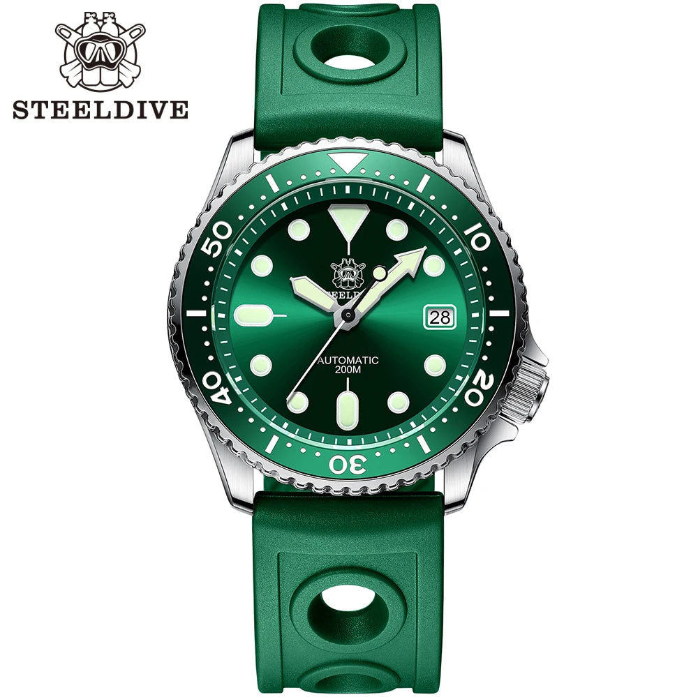 Steeldive SD1973 Men's watch Dive Watch Automatic Mechanical Men's watch NH35 Bracelet 41mm  Diver watch men watches