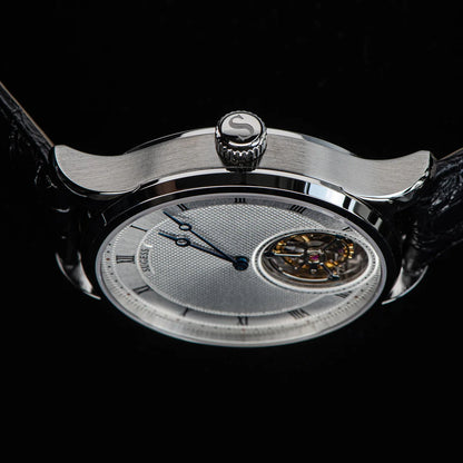 Sugess Tourbillon Men Watches ST8230 Genuine Tianjin Movement Mechanical Vintage Skeleton Wristwatch Elegant Crocodile Leather