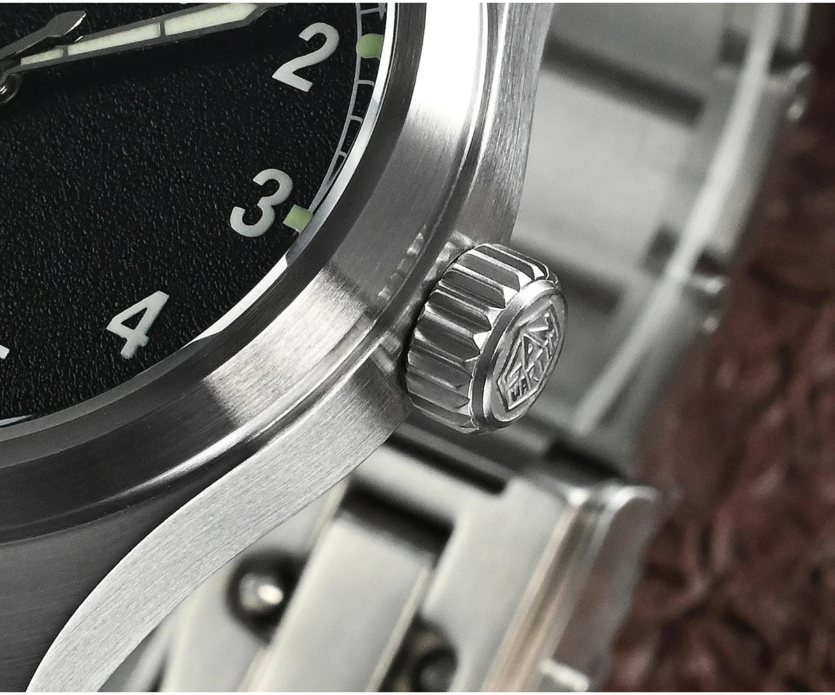 San Martin Simple Men Watch 37mm Pilot Miyota 8215 Classic Military Explore Automatic Mechanical Watches Waterproof 100m