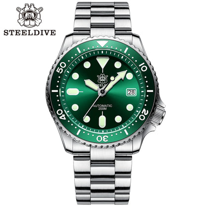 Steeldive SD1973 Men's watch Dive Watch Automatic Mechanical Men's watch NH35 Bracelet 41mm  Diver watch men watches