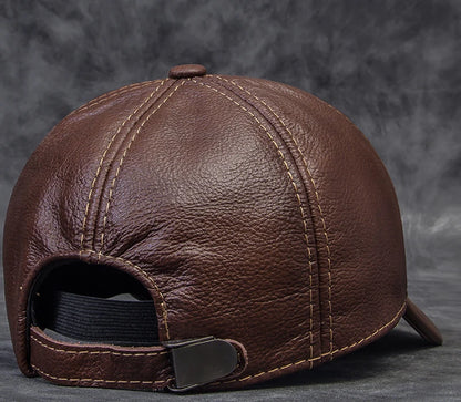 Męskie czapki z daszkiem z prawdziwej skóry bydlęcej, 56–60 cm, czarne/brązowe, z nadrukiem orła, dla mężczyzn, styl casualowy, uliczny, dla dziewczyny, czapki typu „dad hat”