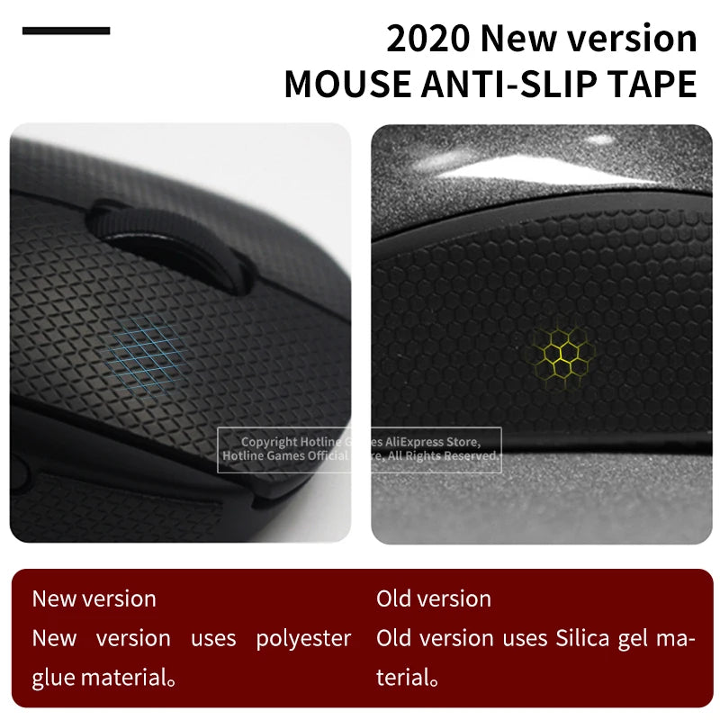 Hotline Games skridsikker musetape til Logitech G305 G203 G102 G304 – svedresistente sidepuder og skridsikre klistermærker til mus