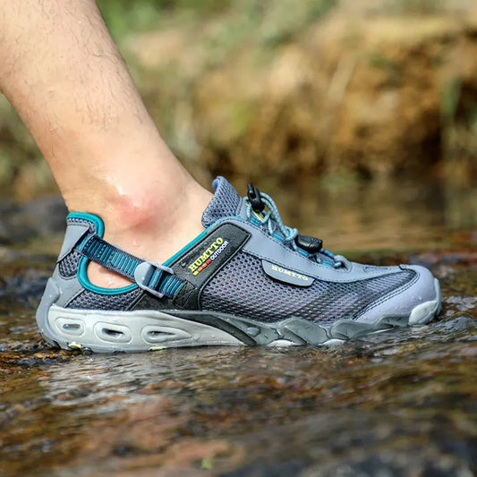 HUMTTO Scarpe da trekking outdoor e da guado da uomo, scarpe acquatiche in mesh traspirante ad asciugatura rapida, sneakers da acqua alla caviglia da donna antiscivolo