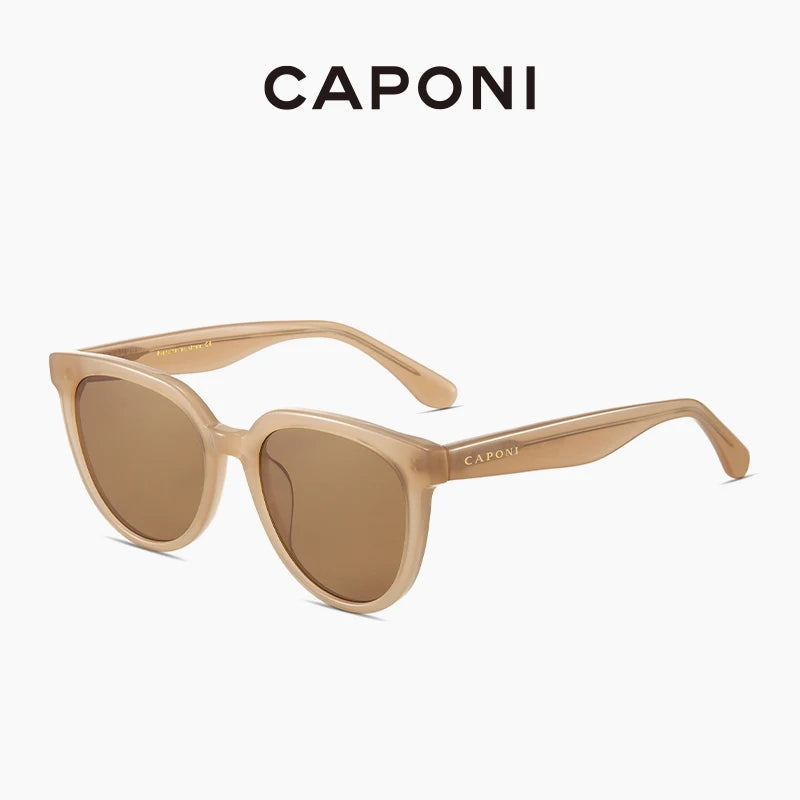 CAPONI Brand Design Sunglasses For Women Fashion Retro Girls Eye Shades Korea Style Polarized Sun Glasses UV Protection BH31031